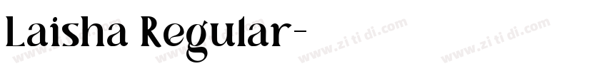 Laisha Regular字体转换